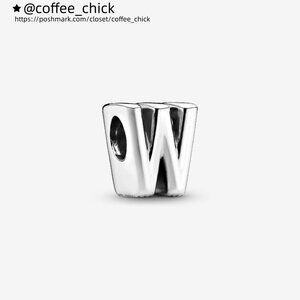Pandora Letter W Alphabet Charm